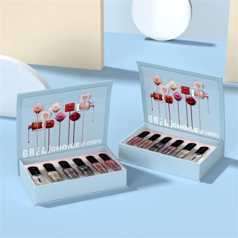 Blue Nail Polish Set Box