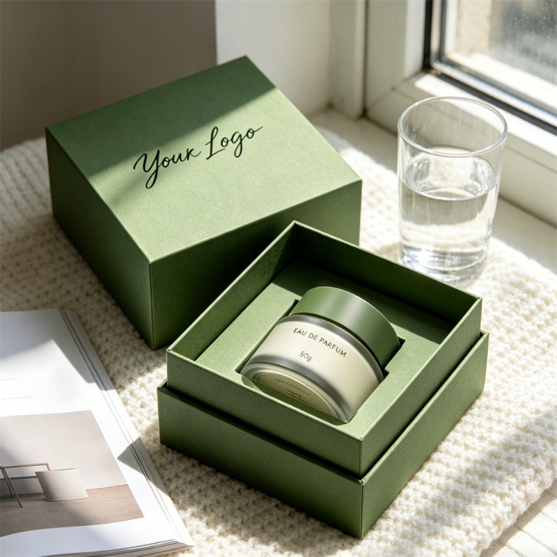 Dark Green Skincare Packaging Box