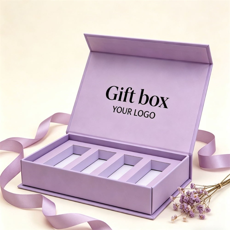 Purple Essential Oil 4-Slot Gift Box