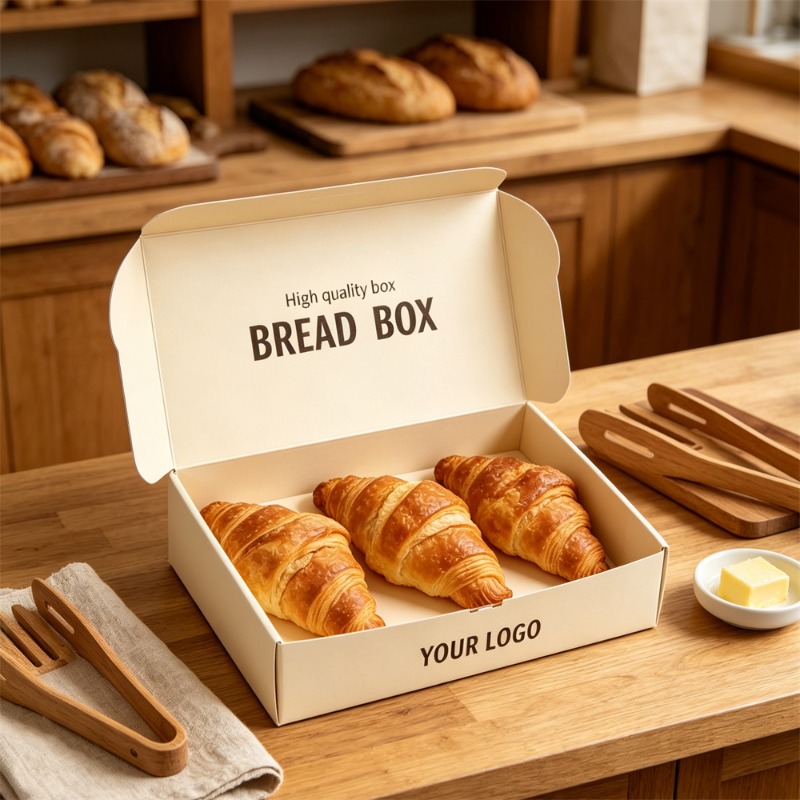 Beige Large Bakery Tray Box