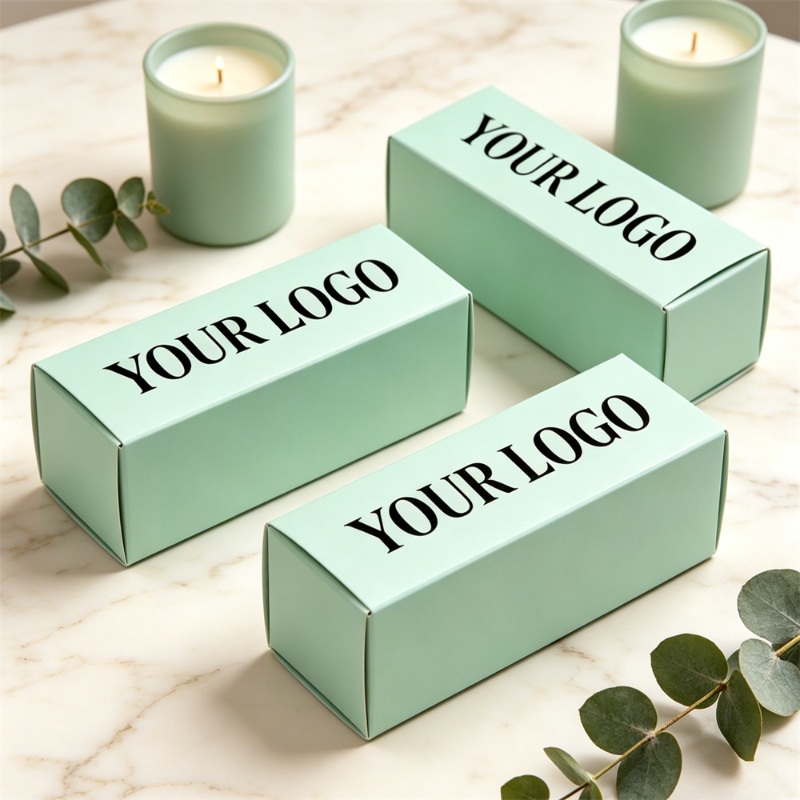 Custom Mint Green Logo Packaging Box