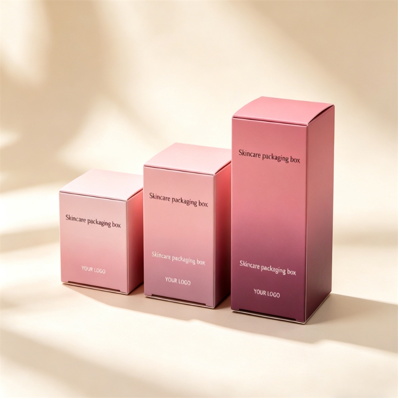 Custom Pink Folding packaging Box (1)