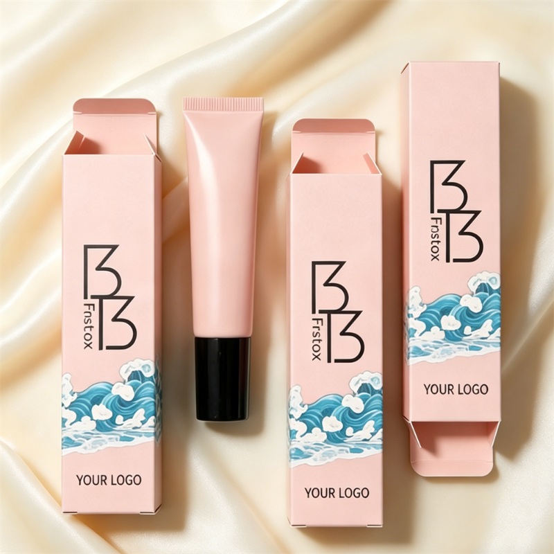 Custom Wave Pattern Cosmetic Tube Box