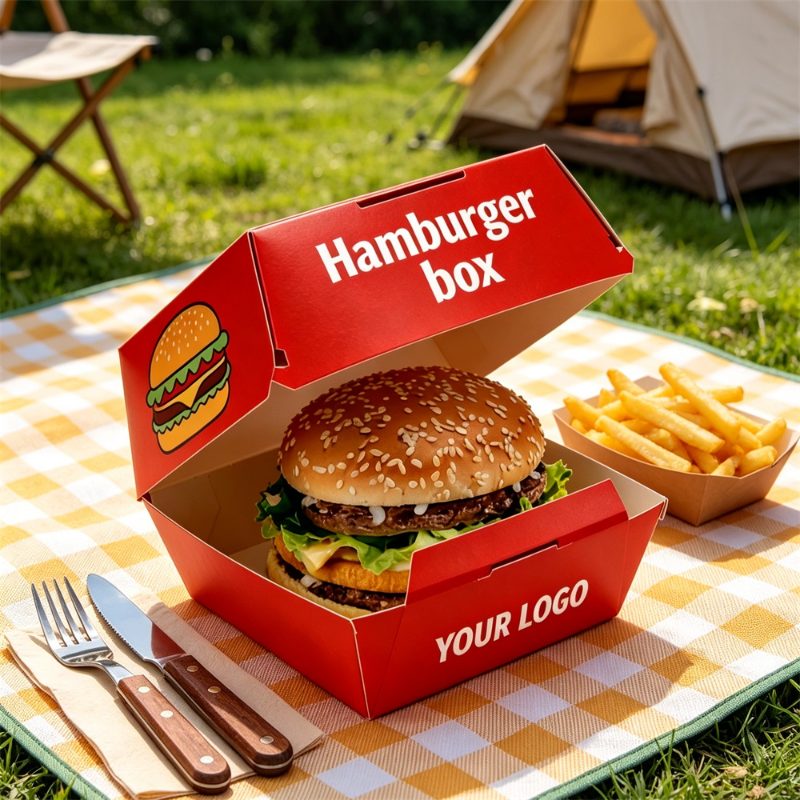 Greaseproof Burger Boxes For Camping And Delivery