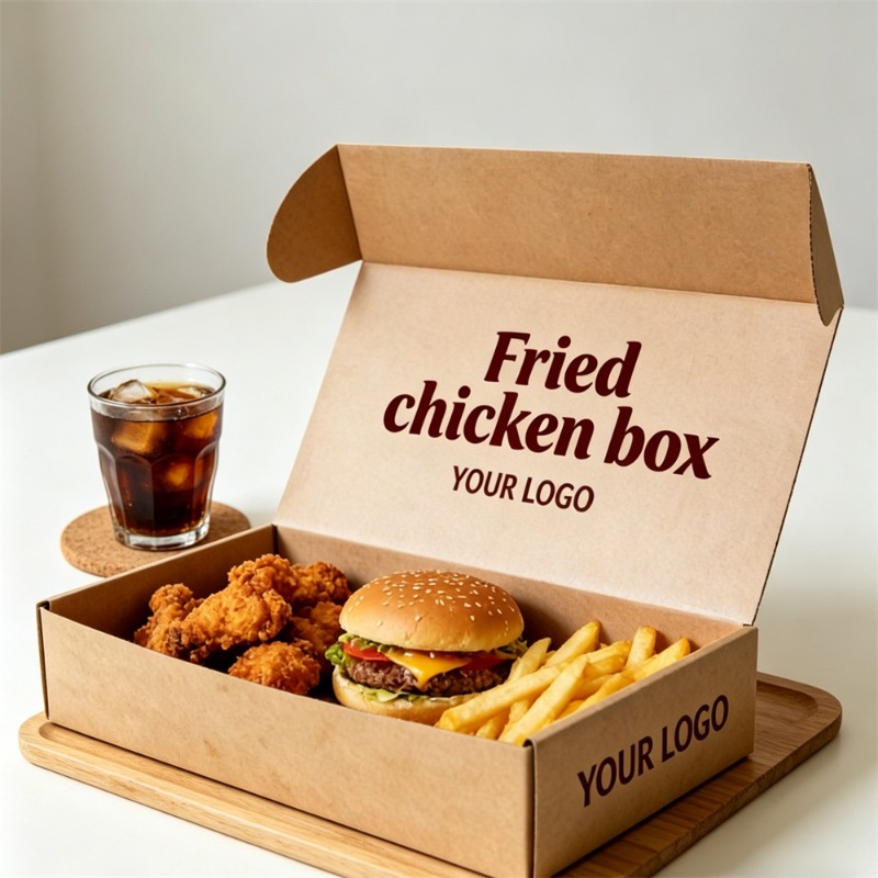 Kraft Paper Anti-Grease Fast Food Meal Box