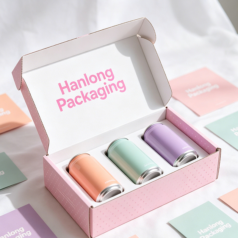 Light Pink Folding Box With Custom Logo