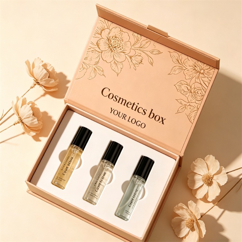 Nude Floral 3-Piece Rollerball Set Box