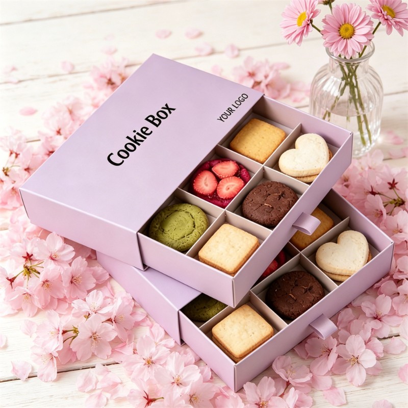 Purple Drawer 9-PieceCookie Box