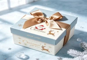 Blue Christmas Box Elegance Rigid Box