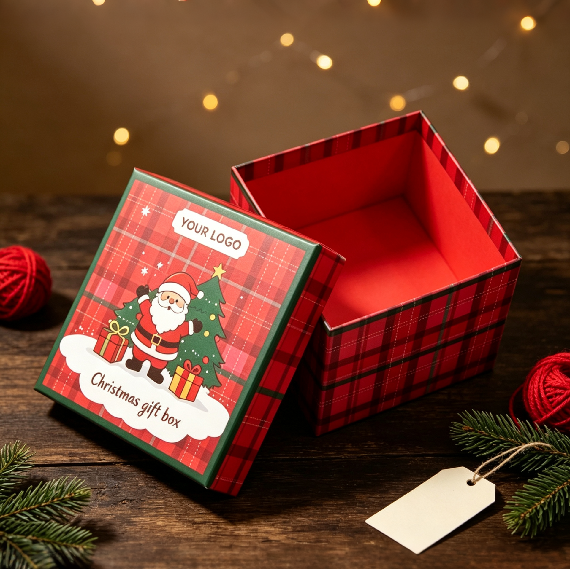 Red Classic Christmas Box Packaging