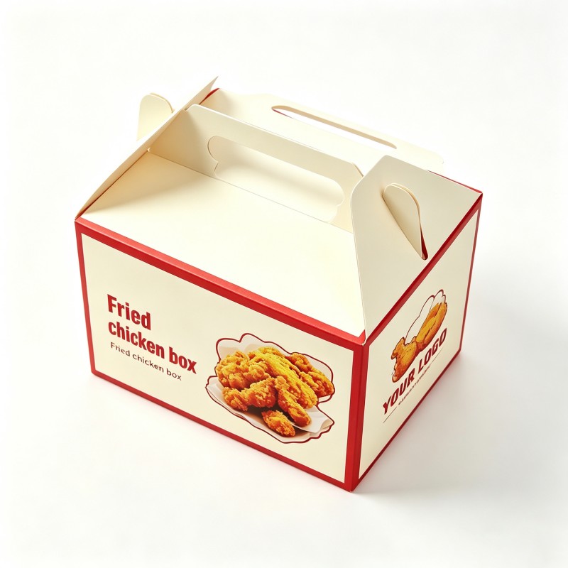 White fried chicken boxes