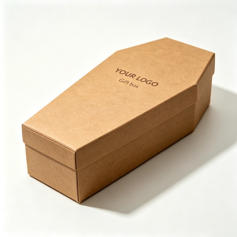 Yellow Hexagonal packaging box