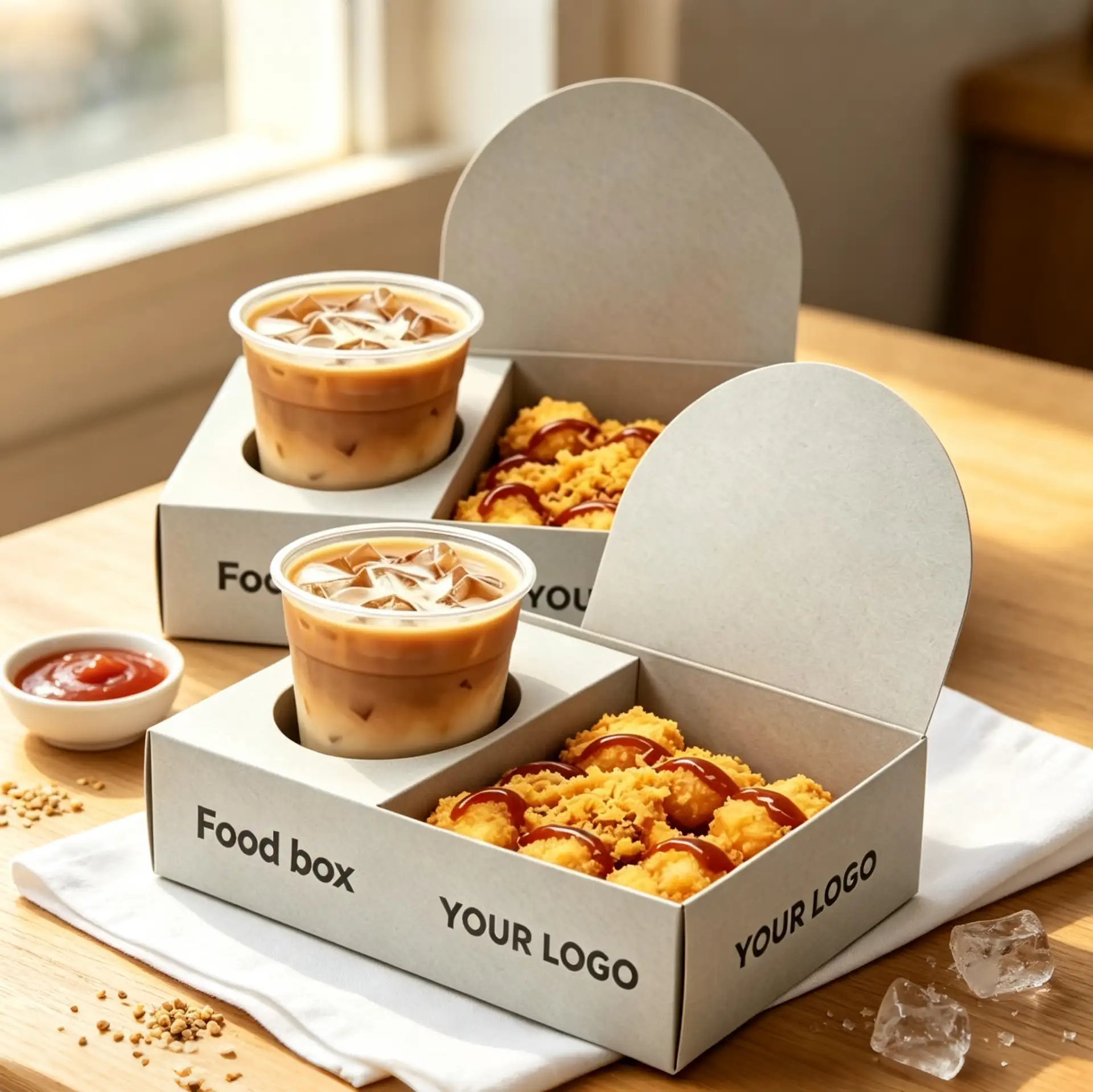 2-in-1 Food And Drink Combo Box