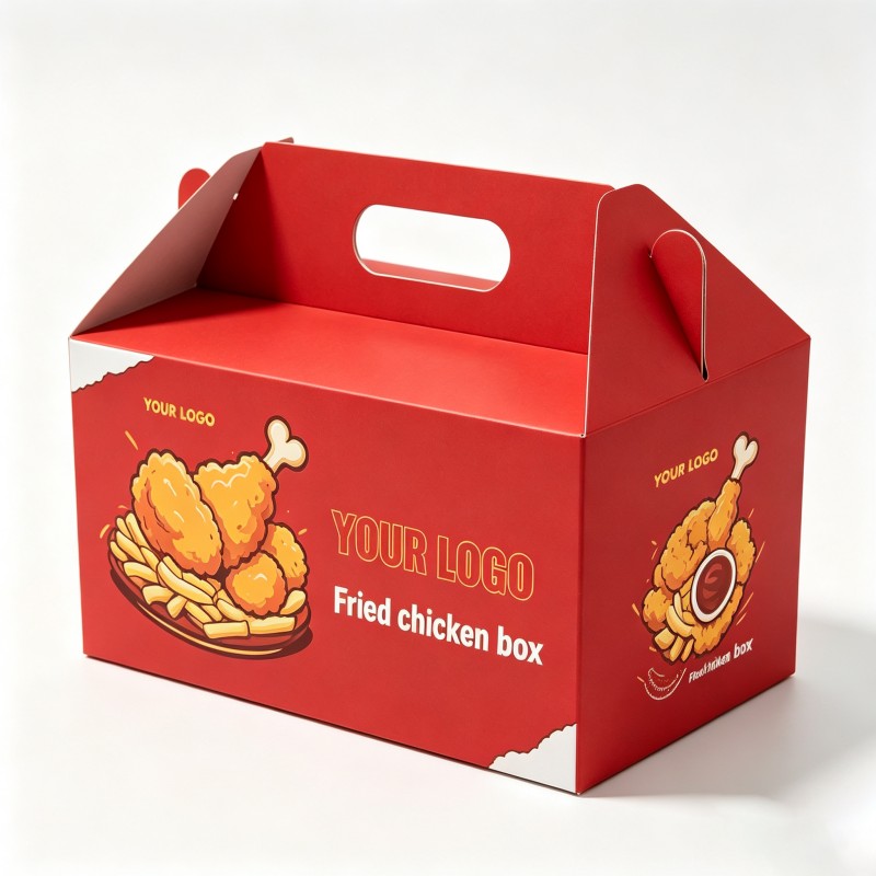 Red fried chicken boxes