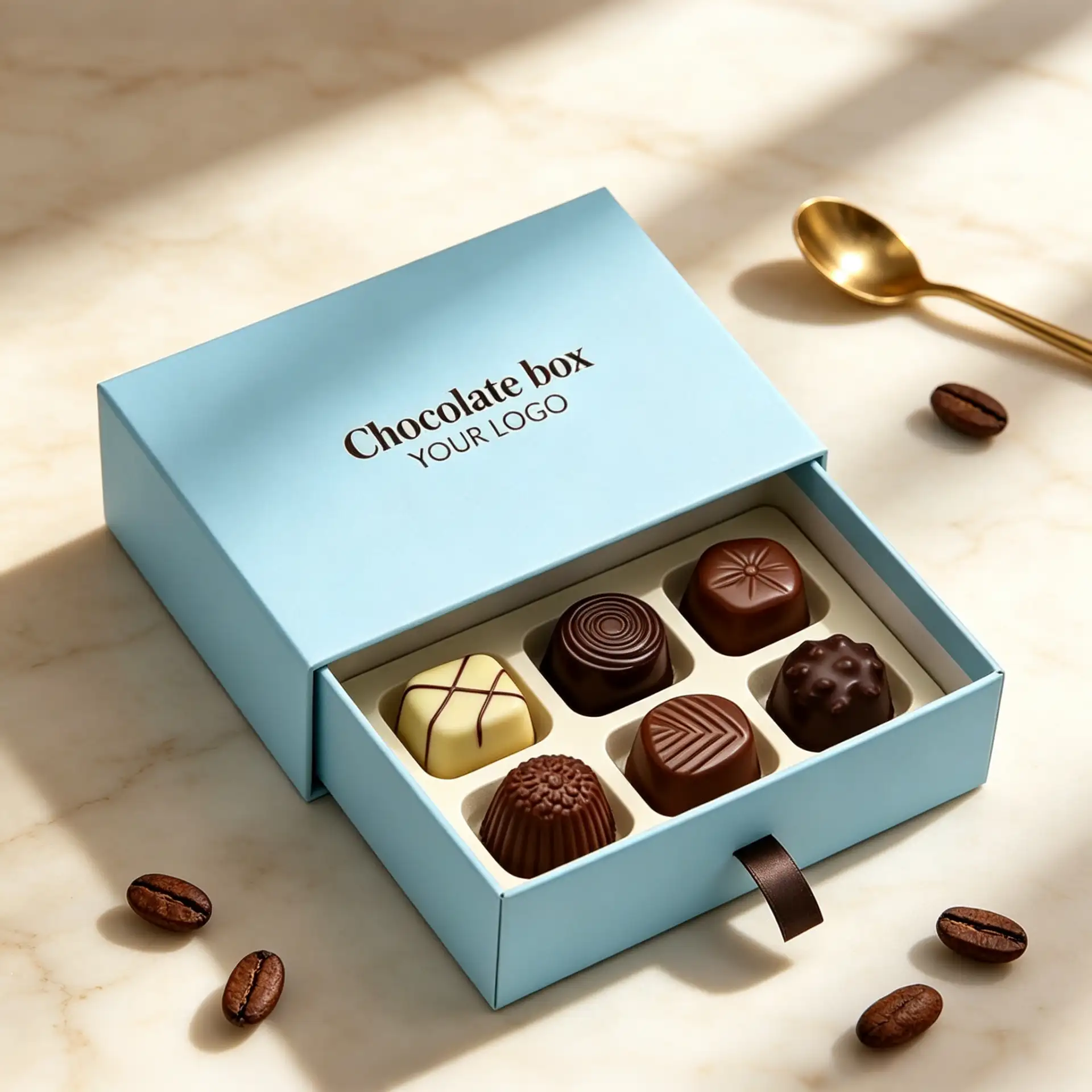 6-Cavity Drawer Box Gift Chocolate Packaging