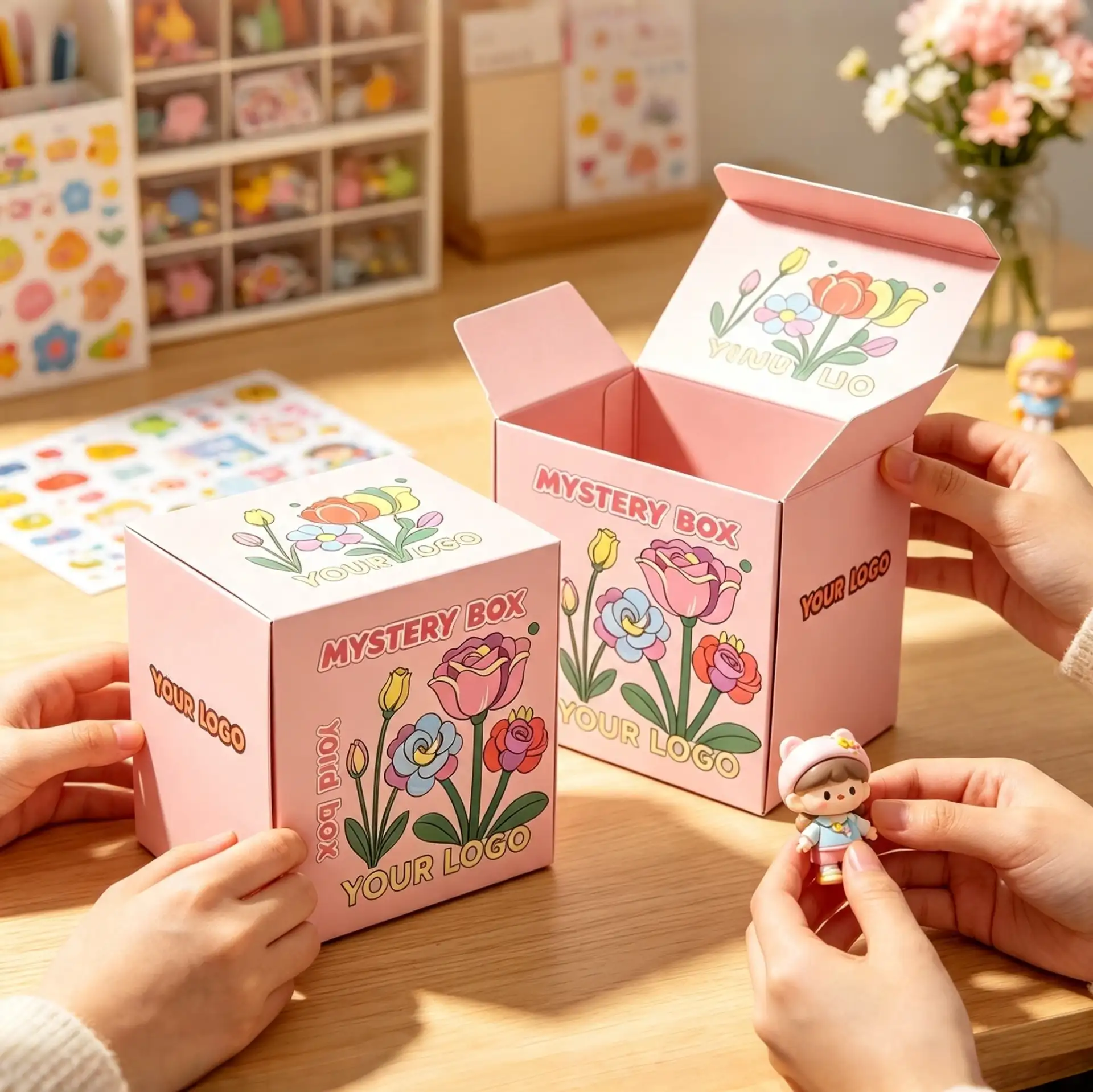 Aesthetic Pink Floral Mystery Box