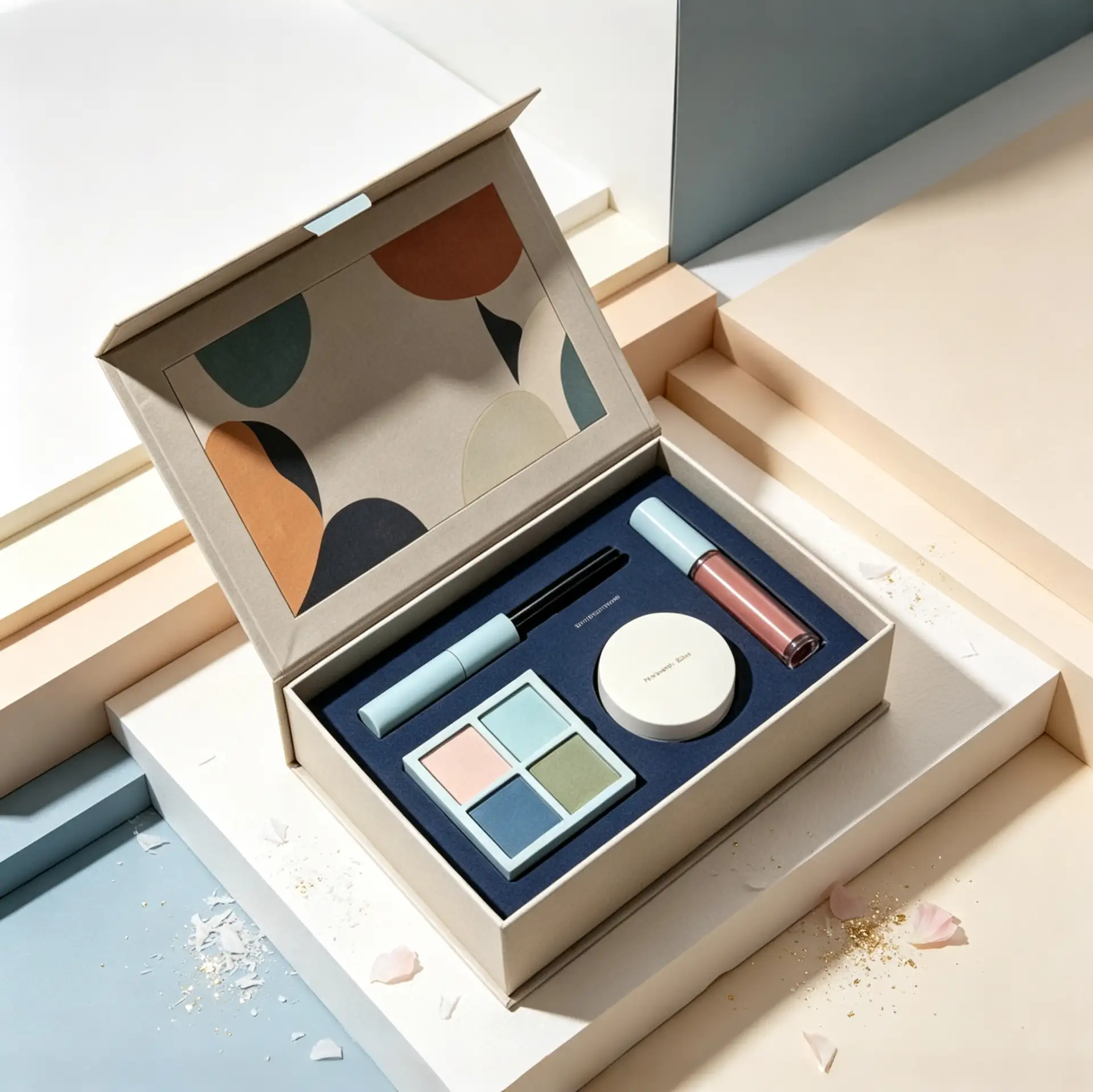 Modern Art Printing Makeup Cosmetic Set Packaging