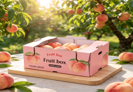 Peach fruit box