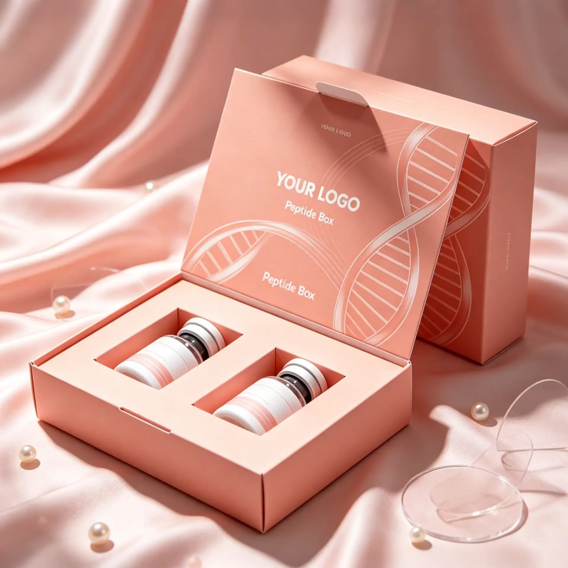 Premium Peptide Essence Box Luxury Pink Biotech Gift Set1