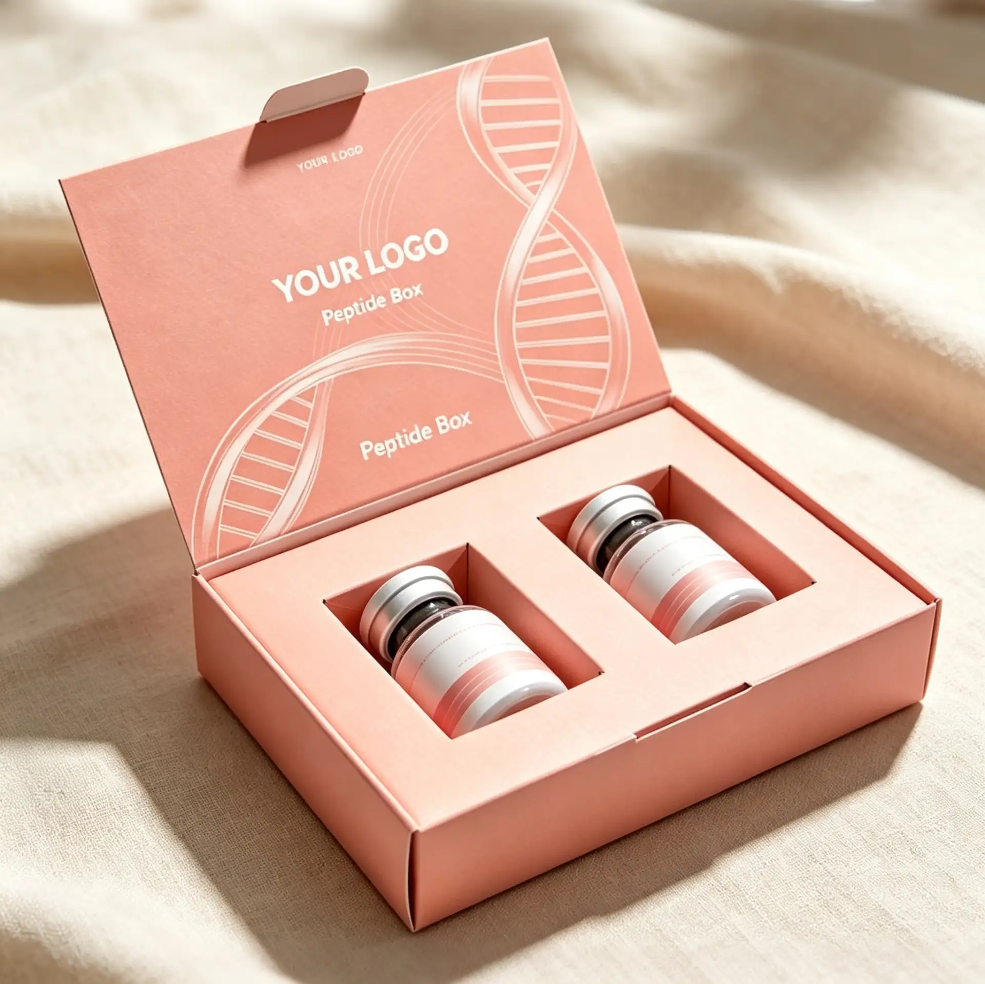 Premium Peptide Essence Box Luxury Pink Biotech Gift Set2