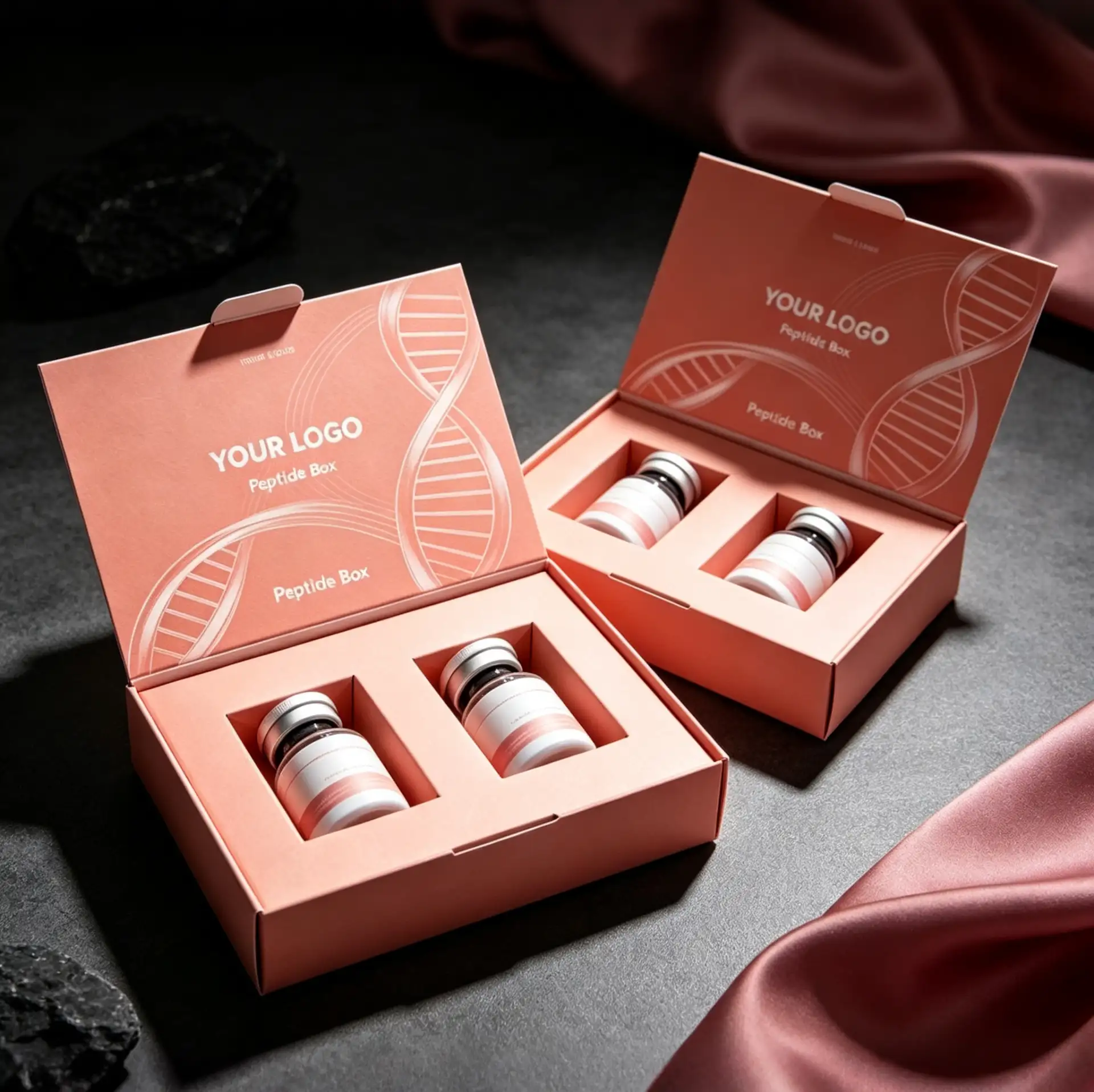 Premium Peptide Essence Box Luxury Pink Biotech Gift Set3