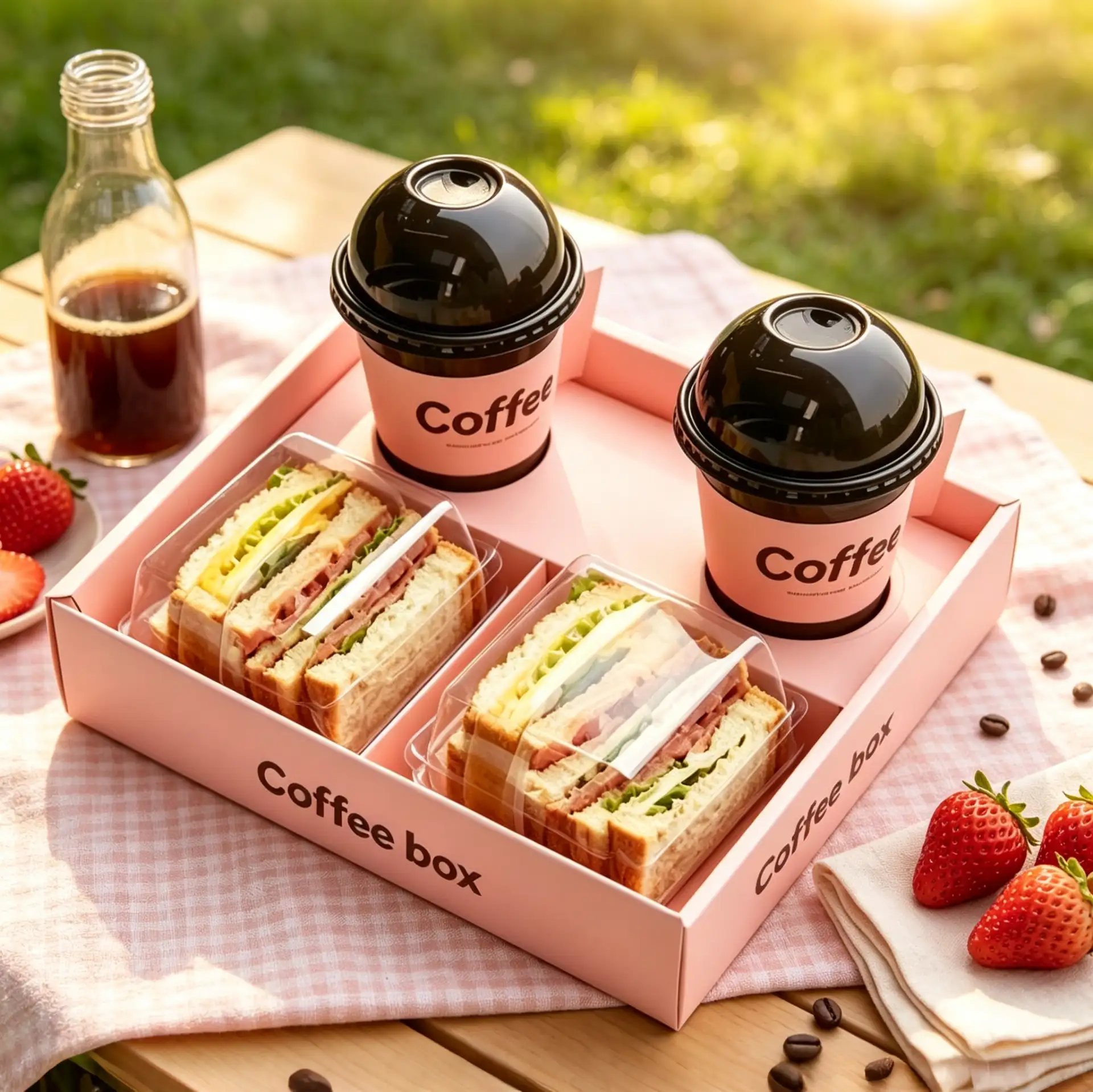 Romantic 2-Person Picnic And Coffee Box