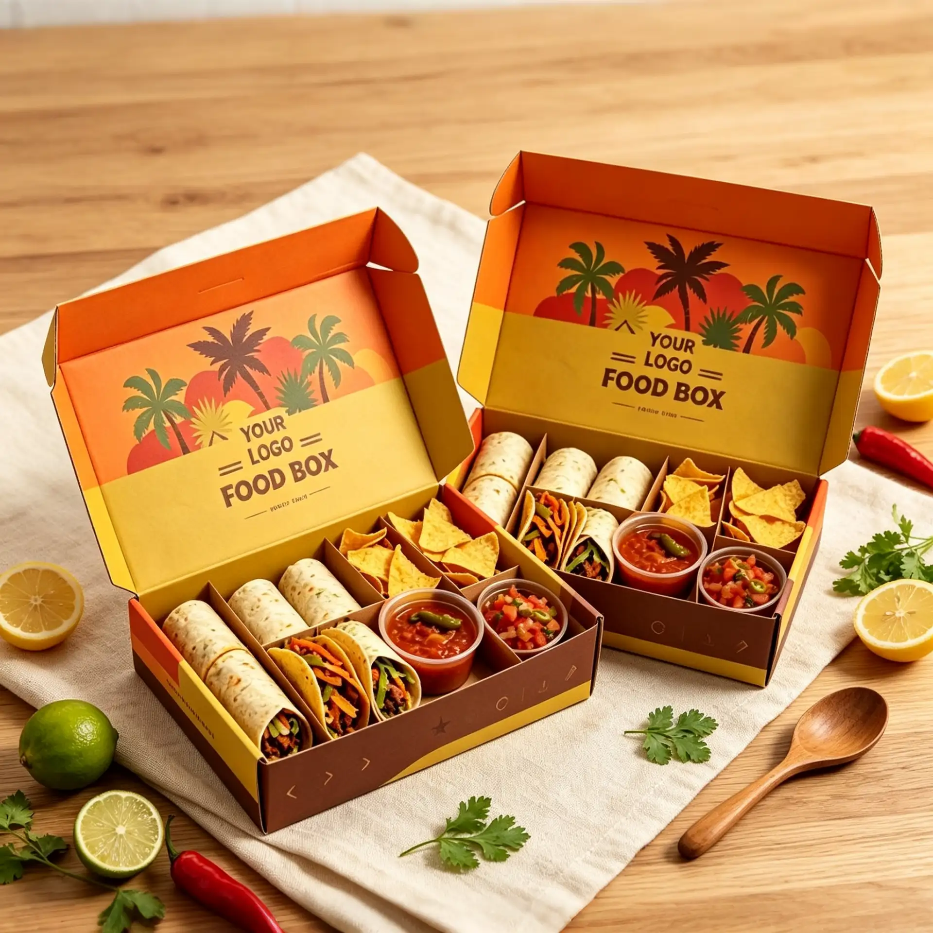 Sunset Retro Mexican Fiesta Box