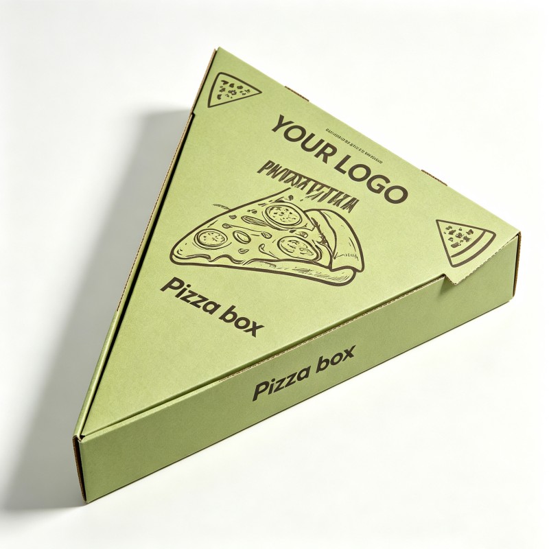 Triangular pizza box