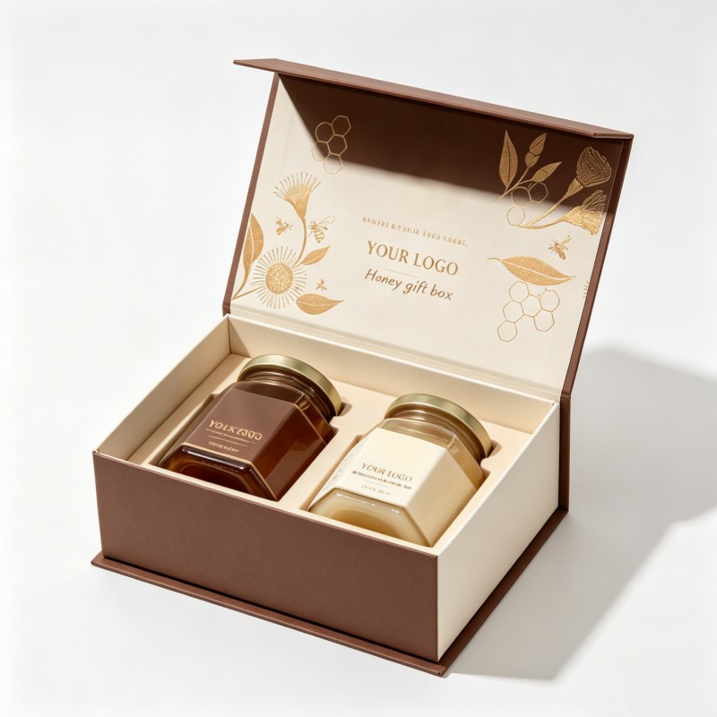Magnetic honey packaging box