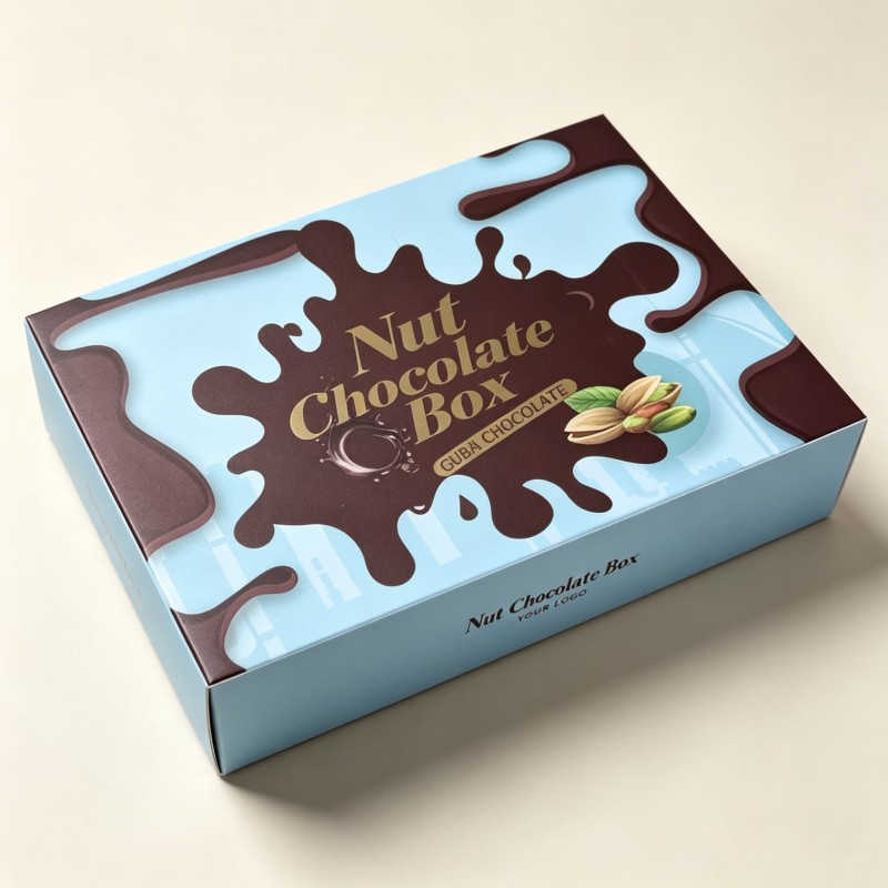 Foldable chocolate transport box