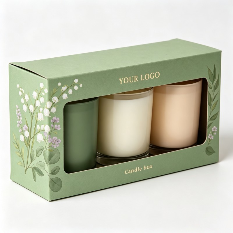packaging box for three candles
