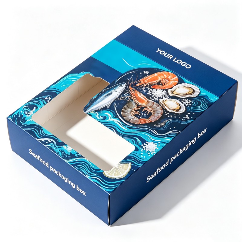 Custom seafood packaging box