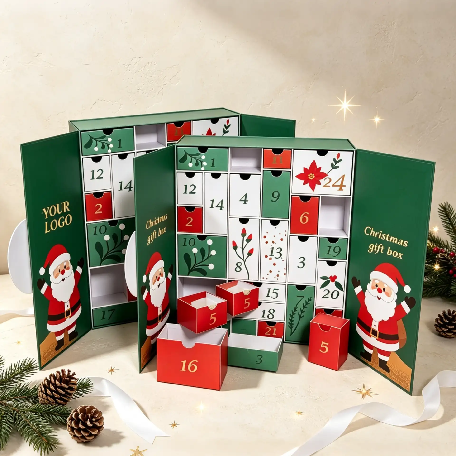 3D Advent Calendar With Detachable Mini Drawers