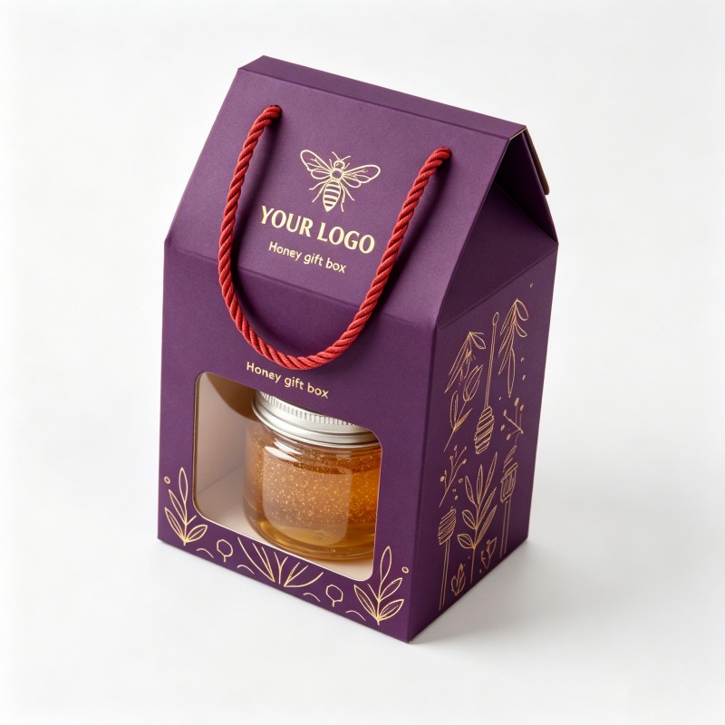 Portable honey packaging box