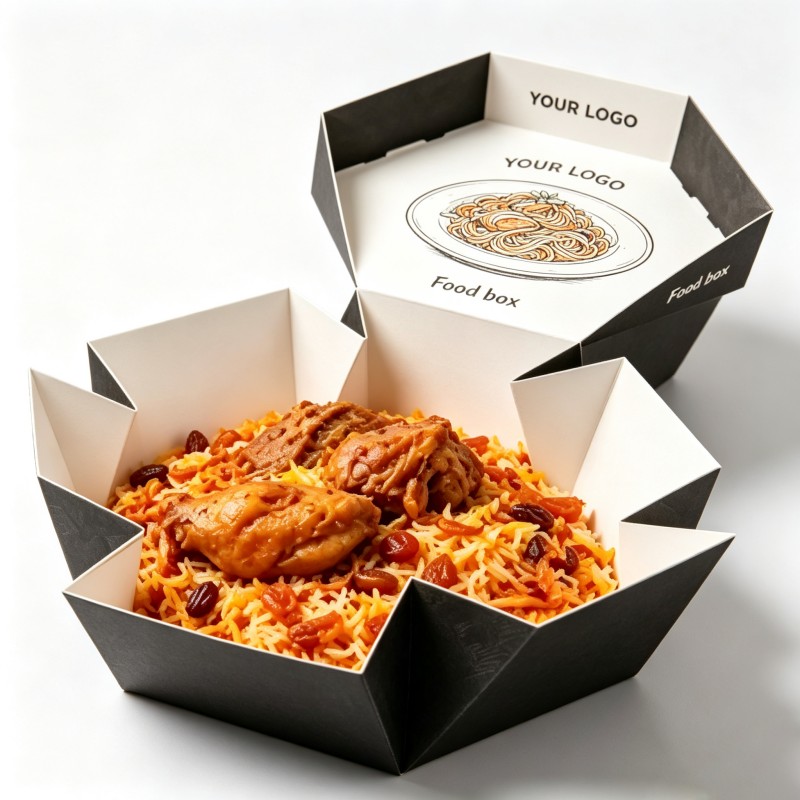 Portable fast food box