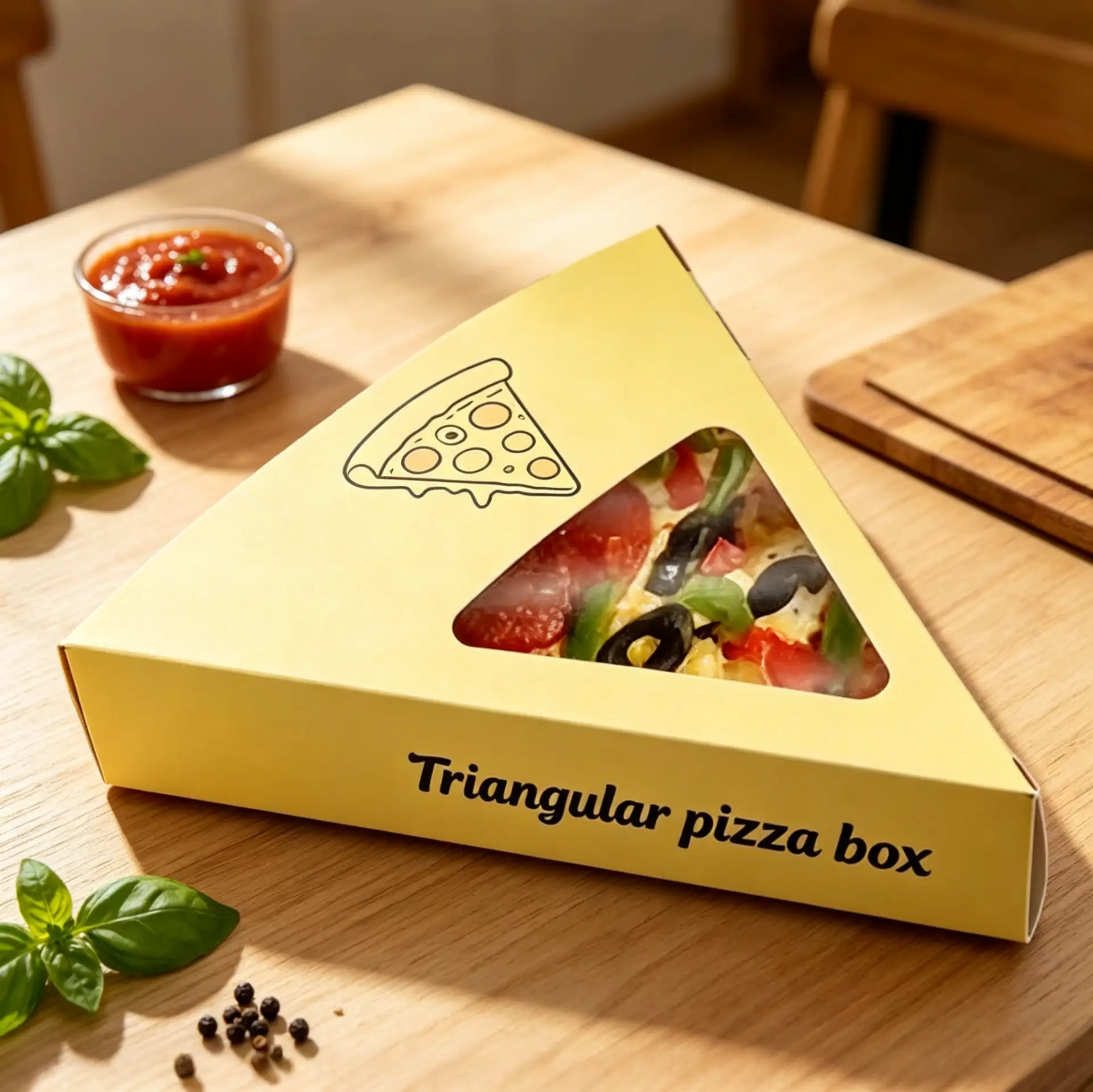 Bright Slice Pizza Box