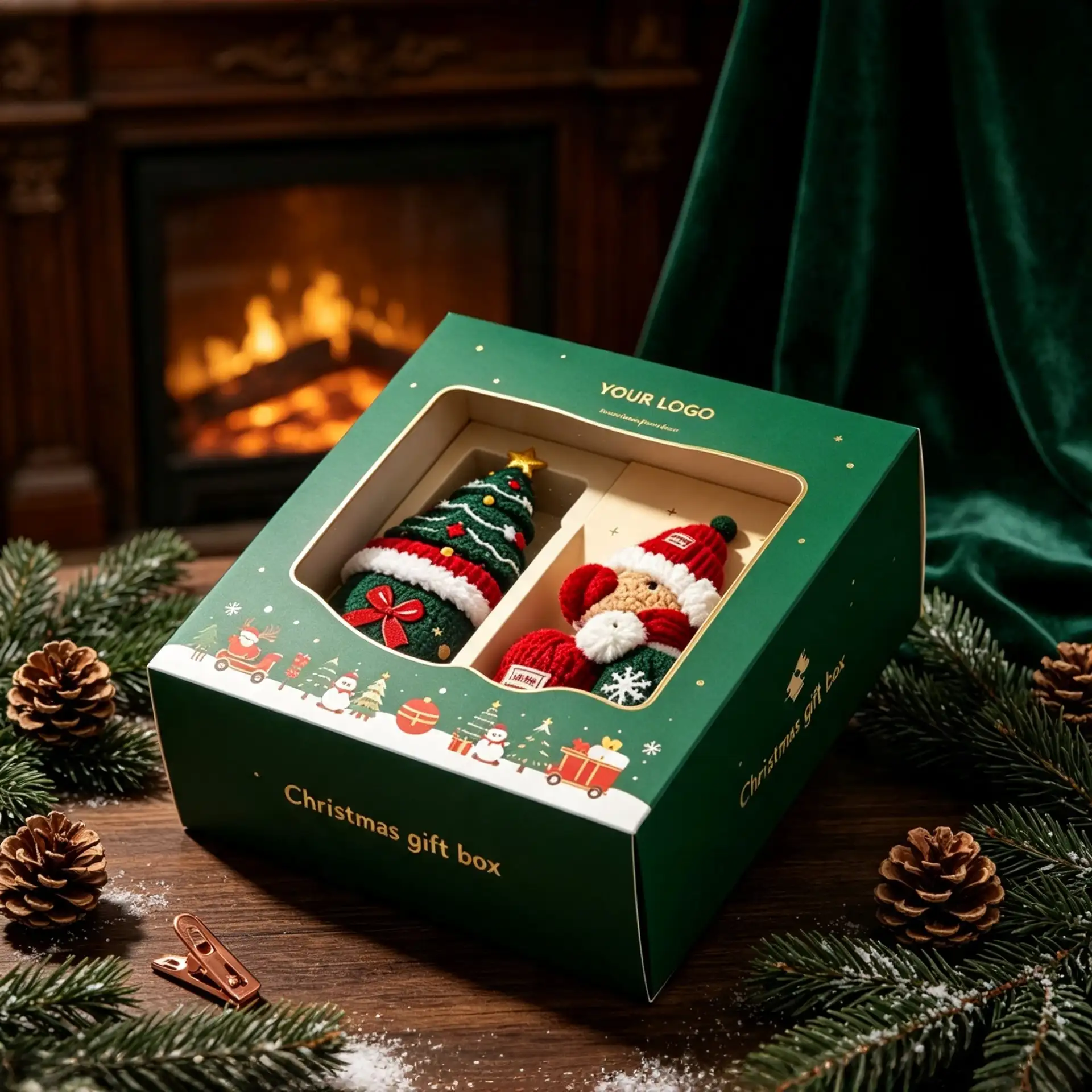 Clear Window Christmas Gift Box