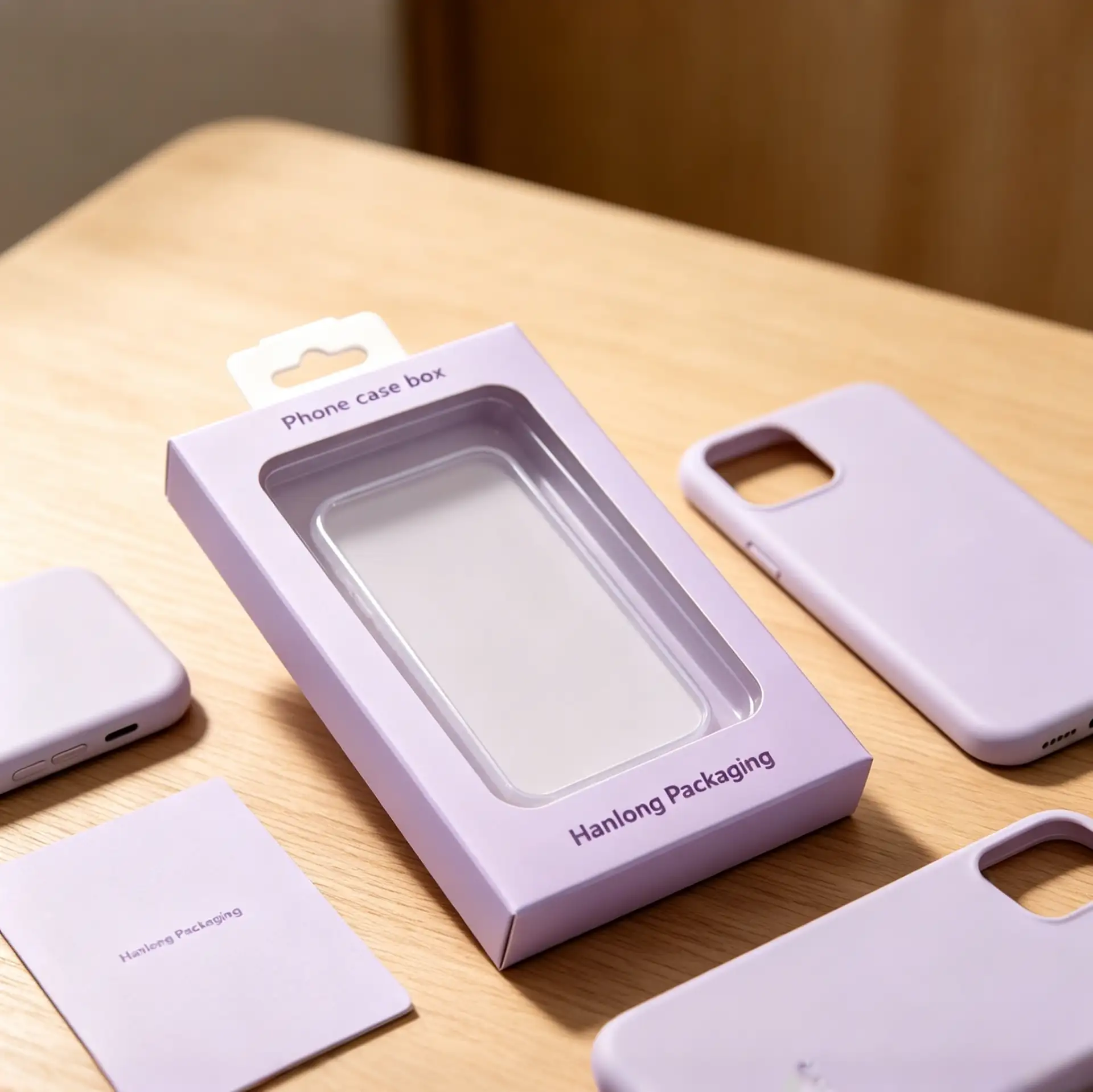 Clear Window Phone Case Packaging Box with Hang Hole2