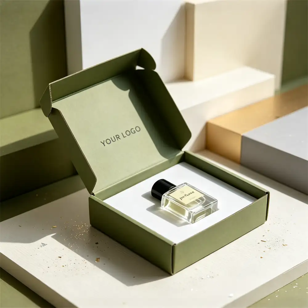 Eco-Friendly Green Perfume Packaging Box