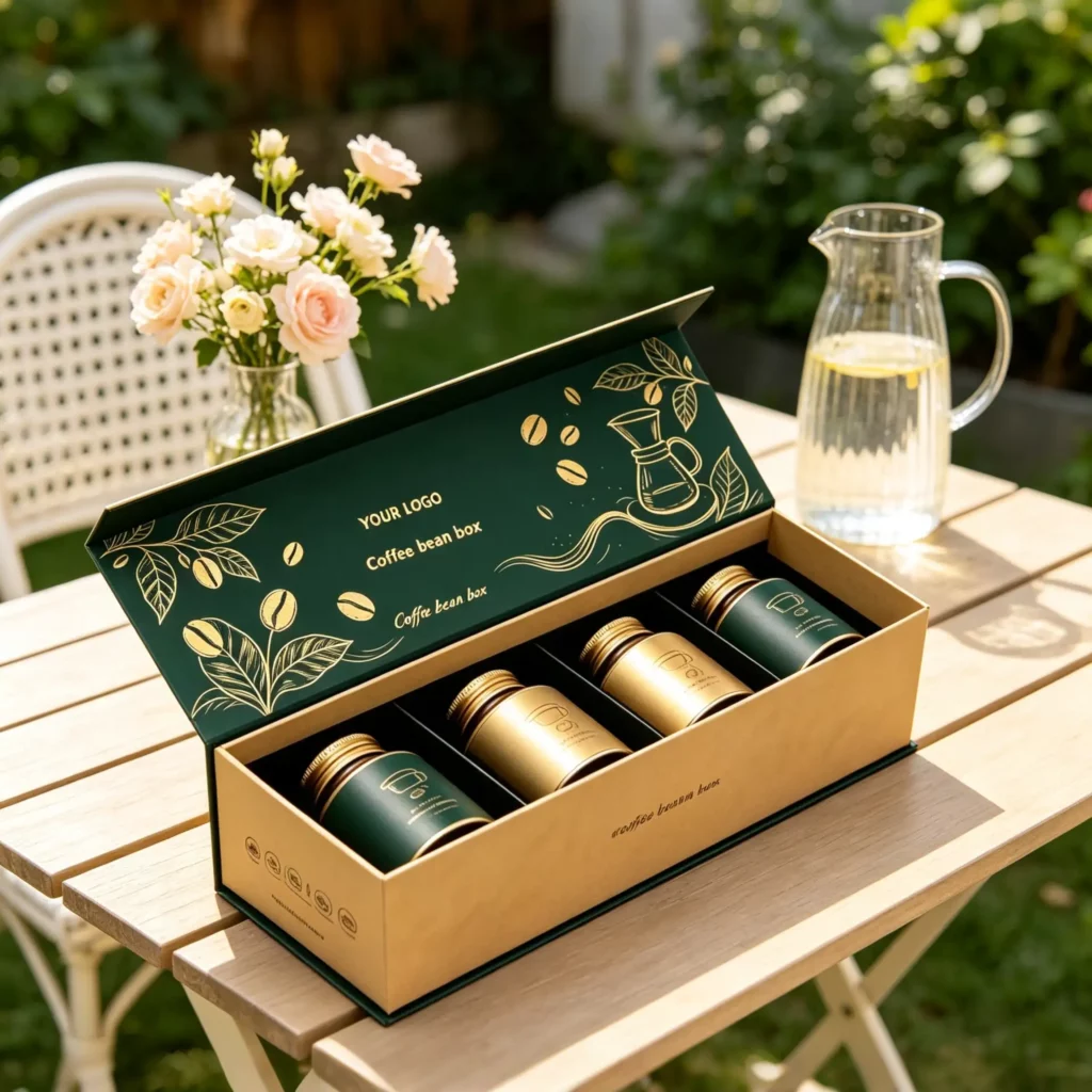Flip-Top Coffee Bean Box