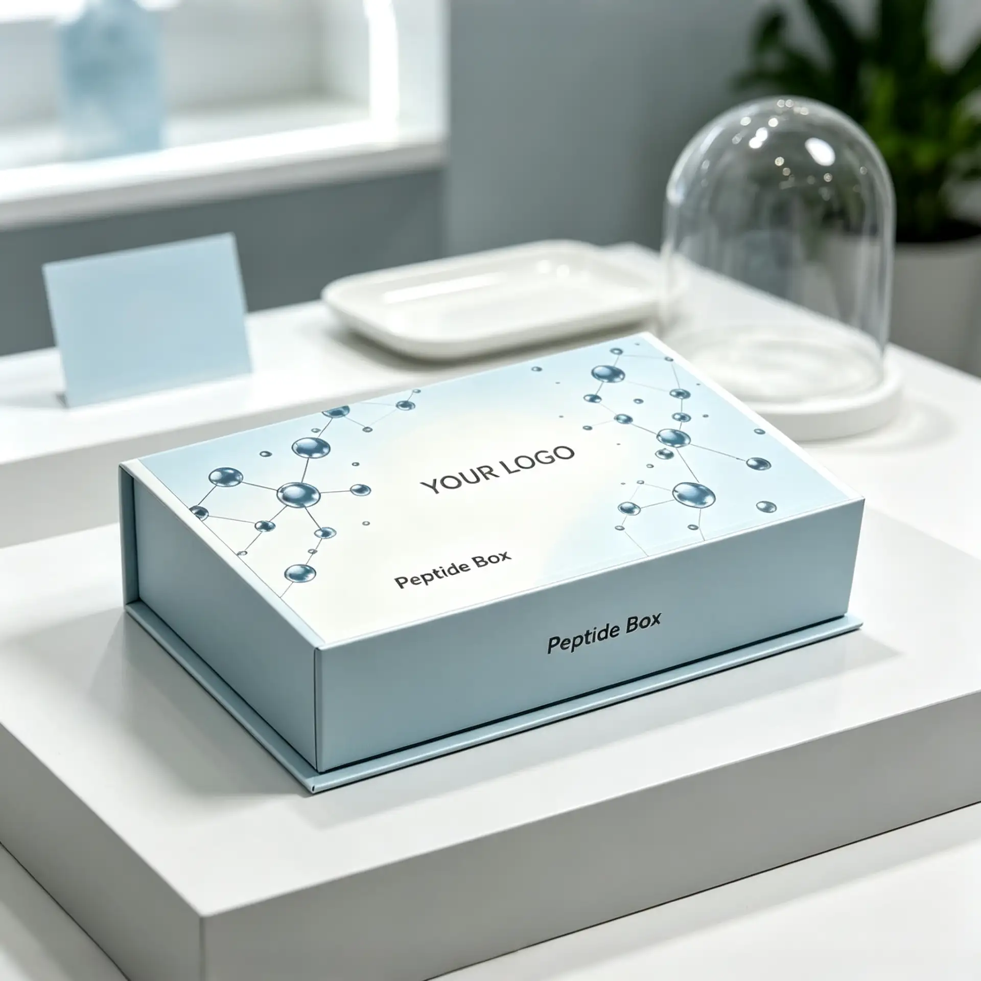 Flip-top Peptide Skincare Box Packaging