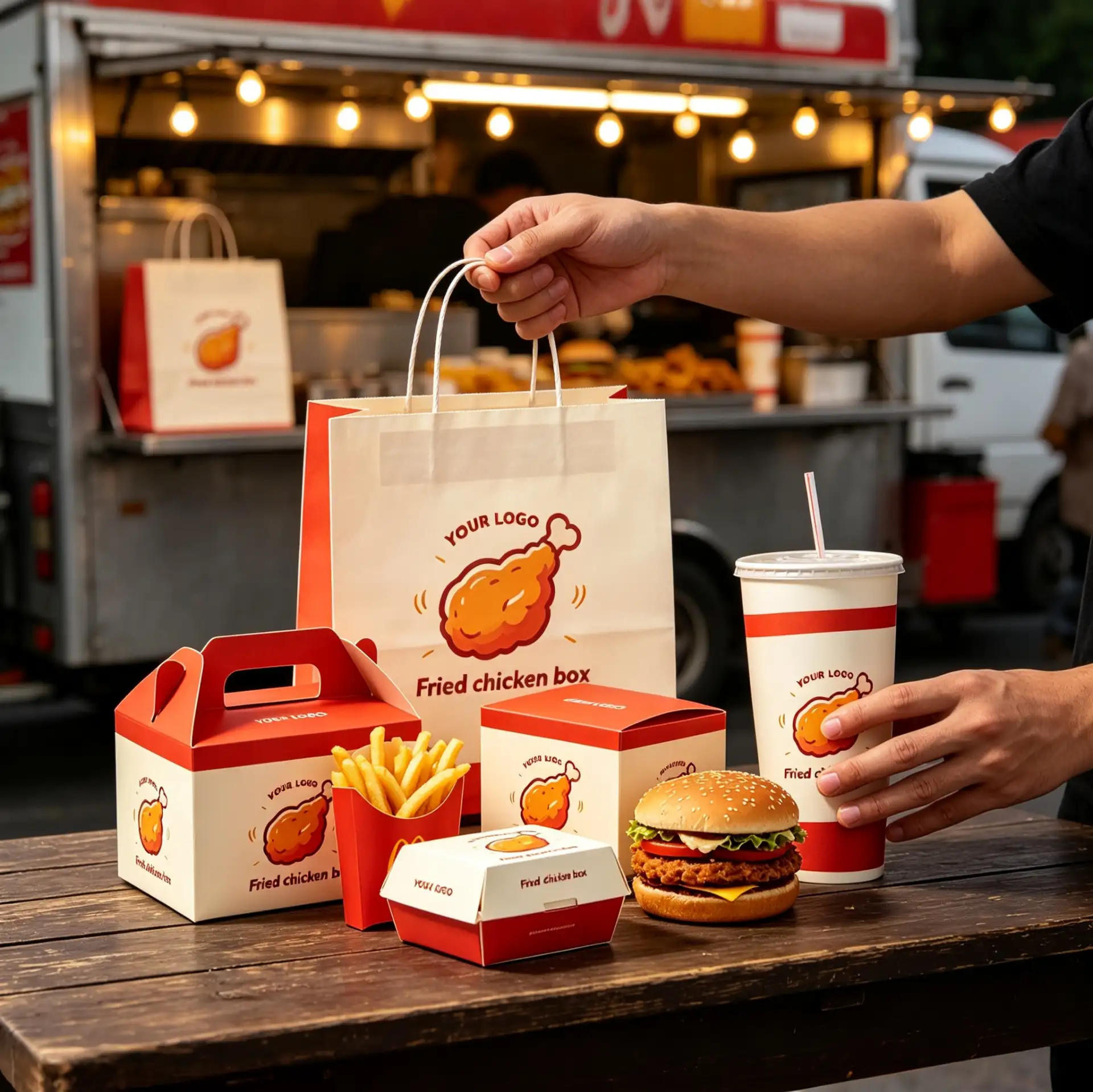Fried Chicken Combo Packaging