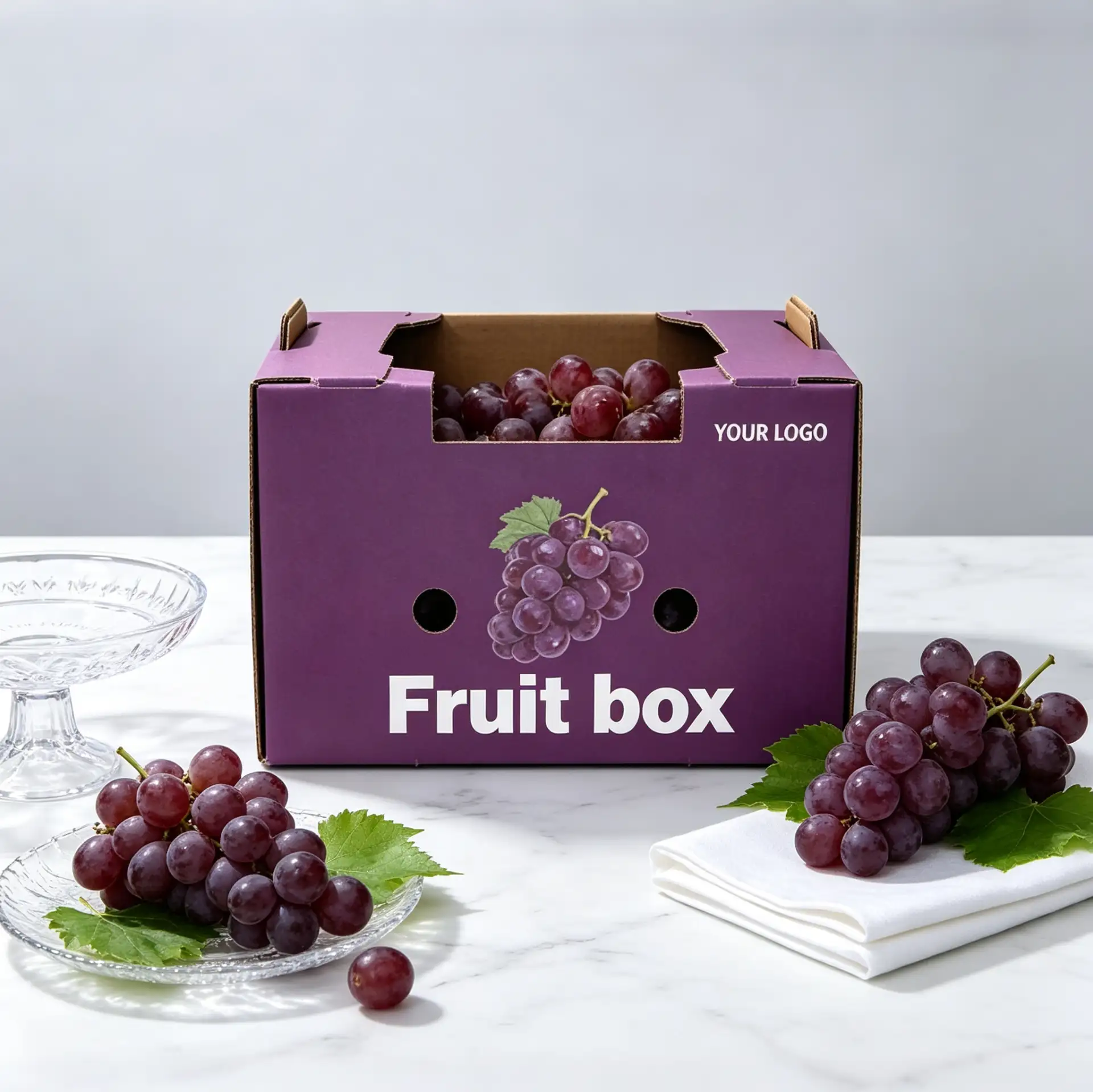 Grape Gift Box Top Display Opening