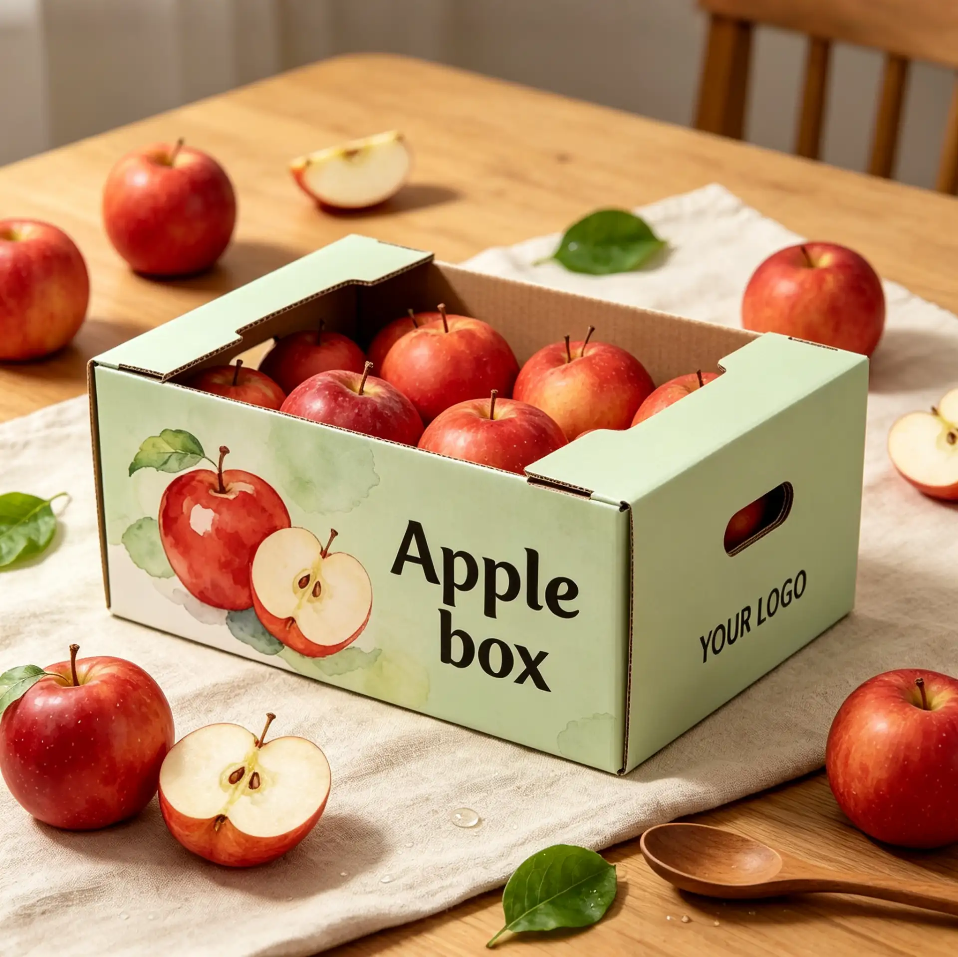 Green Tray Apple Gift Box