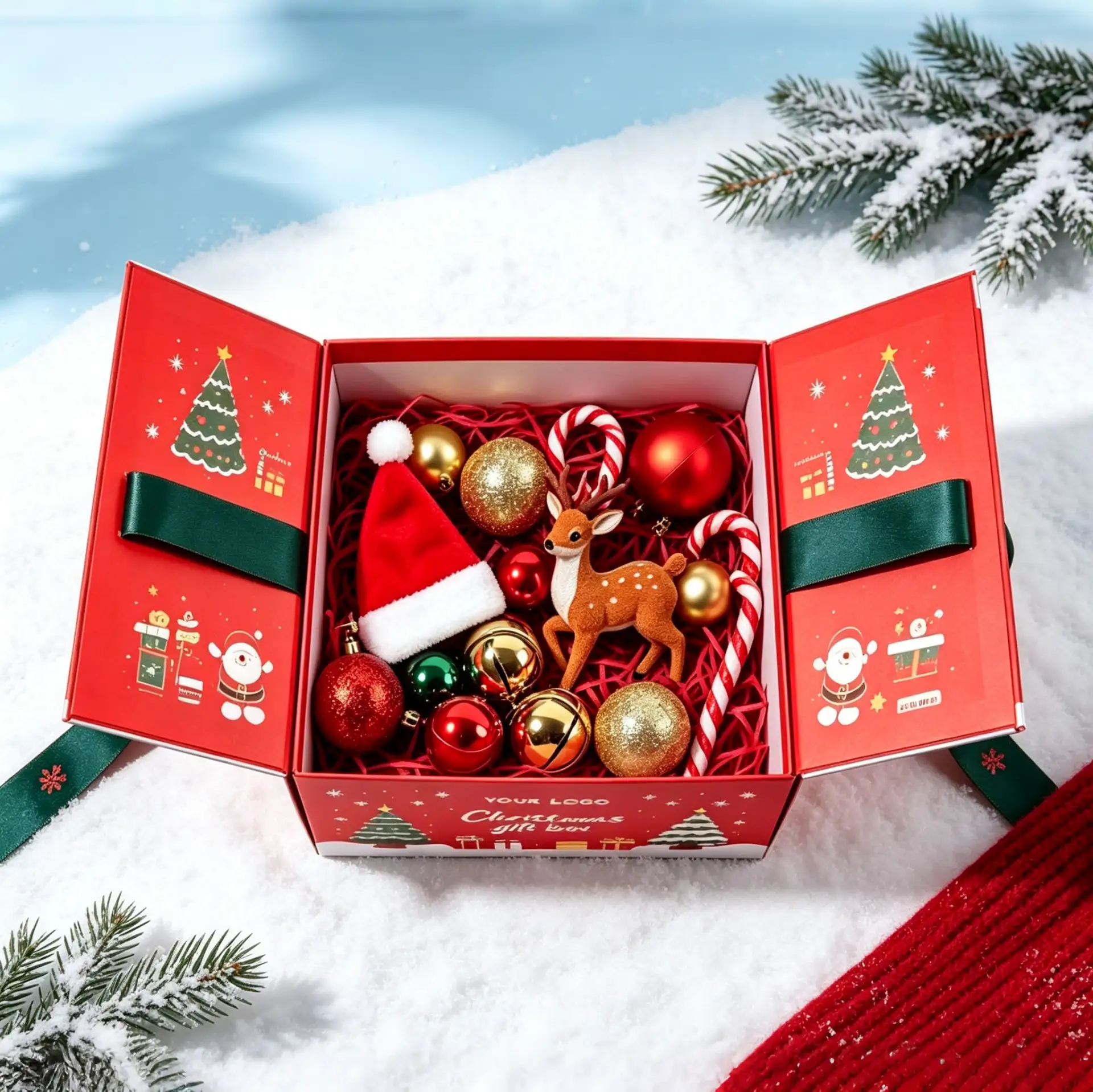 Holiday Double-Door Magnetic Surprise Box