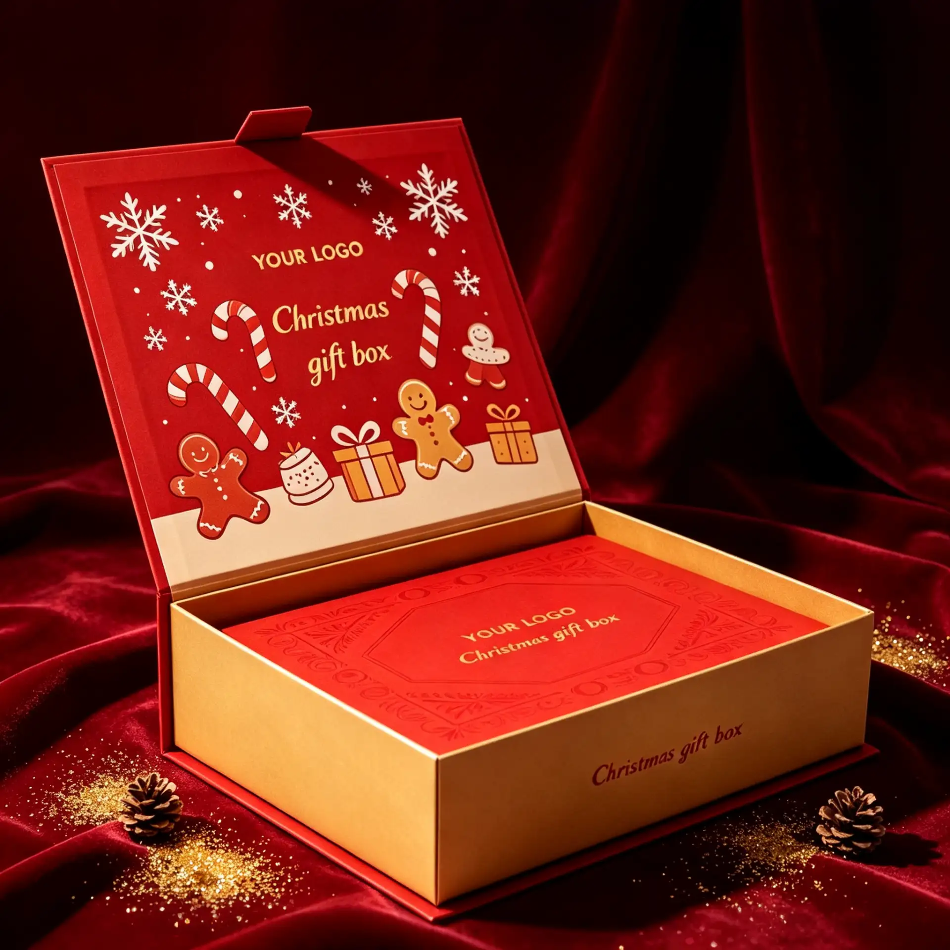 Luxury Red Christmas Magnetic Box