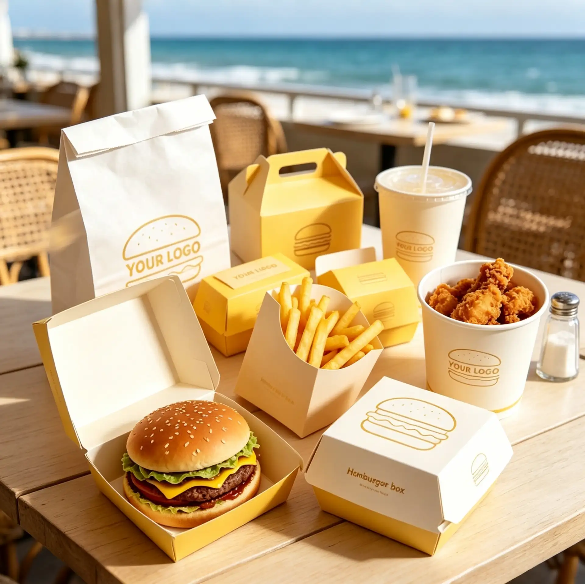 Minimalist Burger Set Box