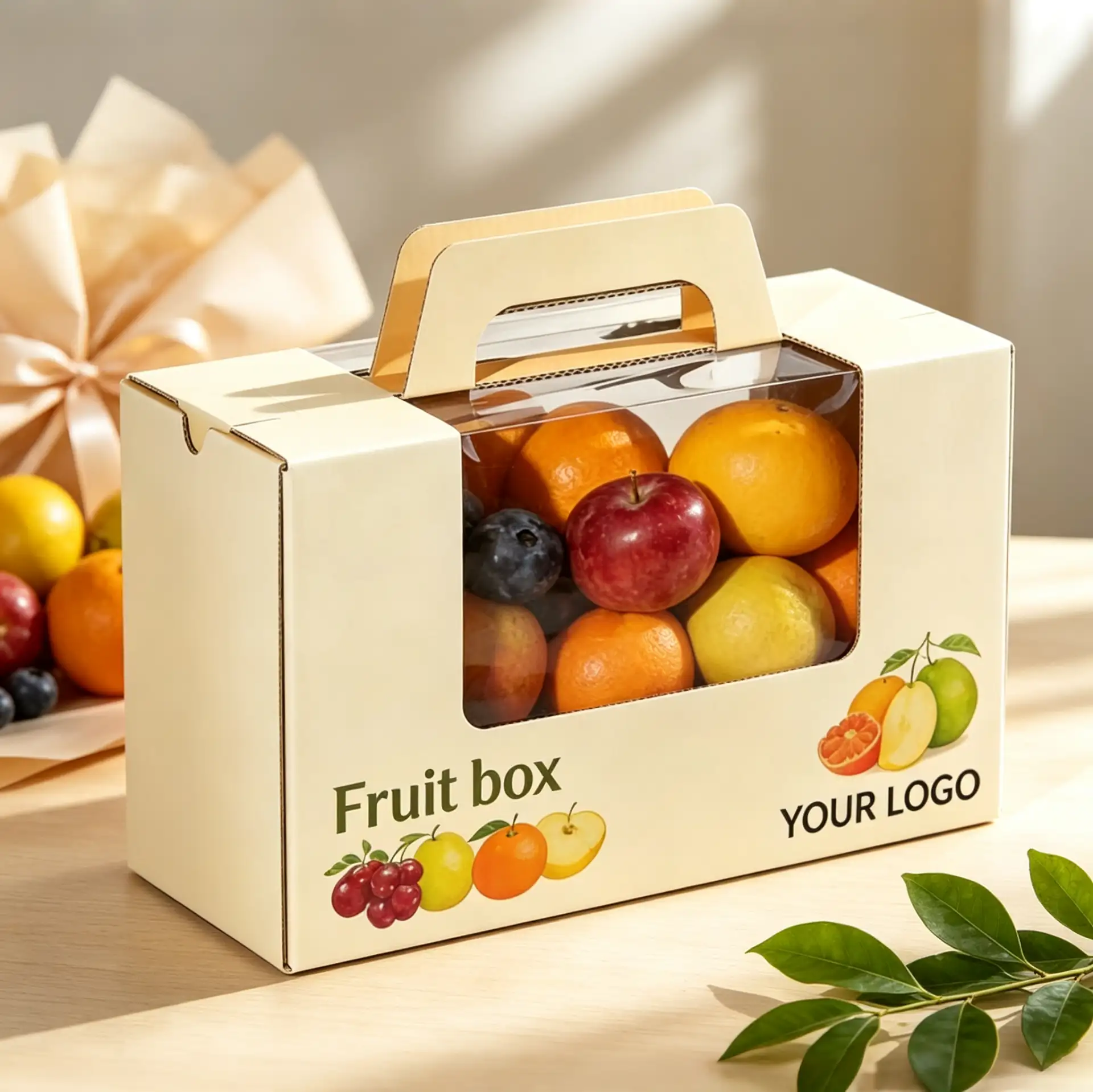 Minimalist Mixed Fruit Gift Box for Healthy Gifts