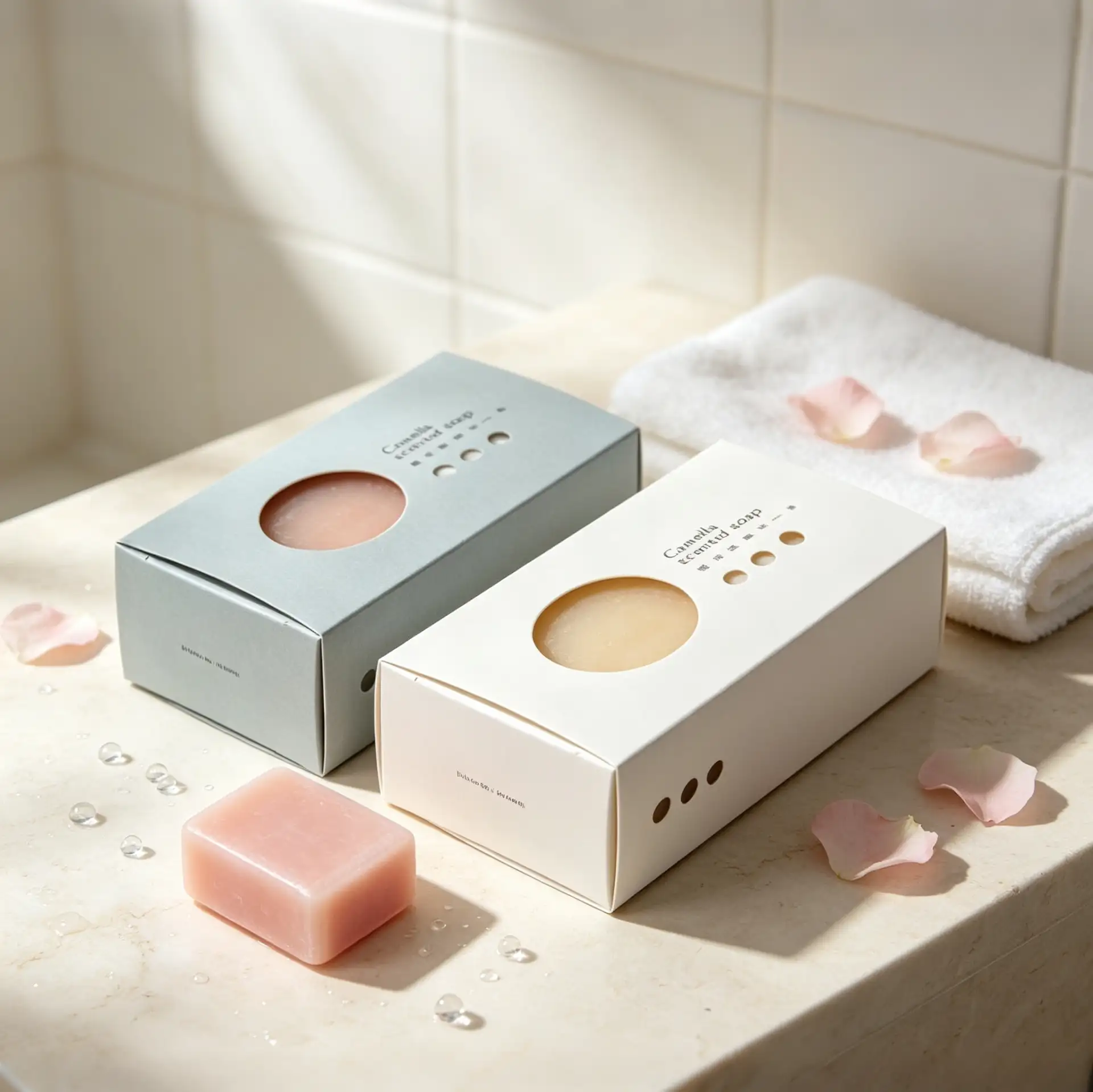 Minimalist Window Soap Box Display Soap Case