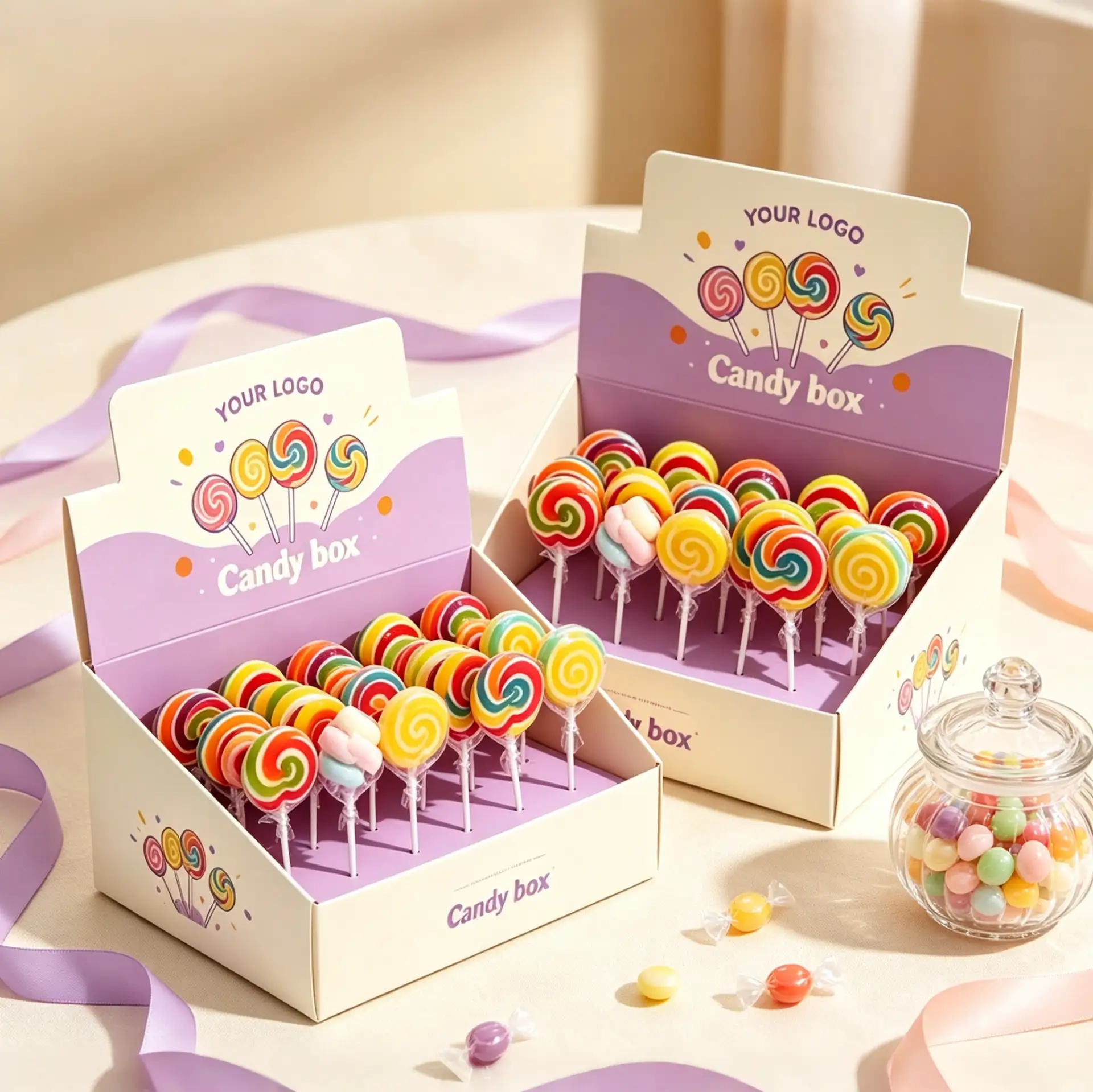 Purple Candy Display Box